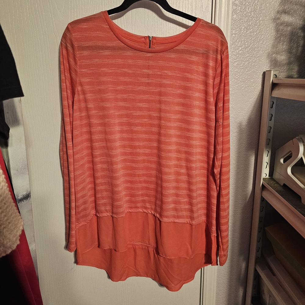 STYLUS Women's Long Sleeve Striped Top